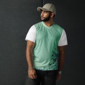 maillot de sport recyclé – respirant, anti transpiration & col en v premium